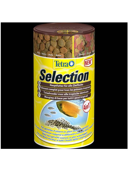 Tetra Selection - négy féle táplálék díszhalak számára (250ml)