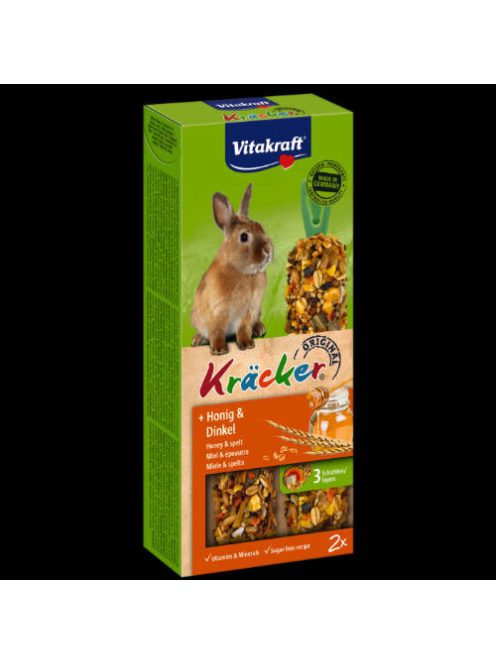 Vitakraft Kracker Dupla Rúd (méz,tönköly) – kiegészítő eleség törpenyulak részére (2x56g)