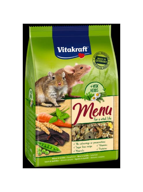 Vitakraft Menu (Egér,futóegér) - teljes értékű eledel (400g)