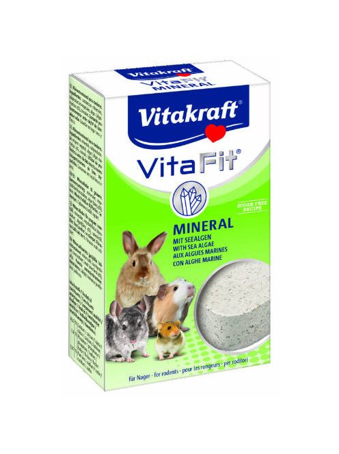 Vitakraft Vitafit Mineral - kiegészítő eleség (ásványkocka) rágcsálók részére (170g)