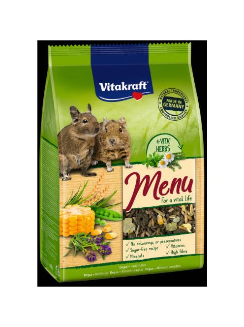 Vitakraft Menu (Degu) - teljes értékű eledel (600g)