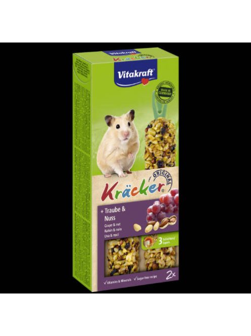 Vitakraft Kracker - Dupla Rúd (szőlő,dió) hörcsögök részére (112g)