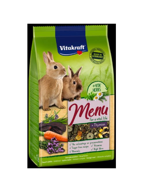 Vitakraft Menu (Nyúl) - teljes értékű eledel (1kg)