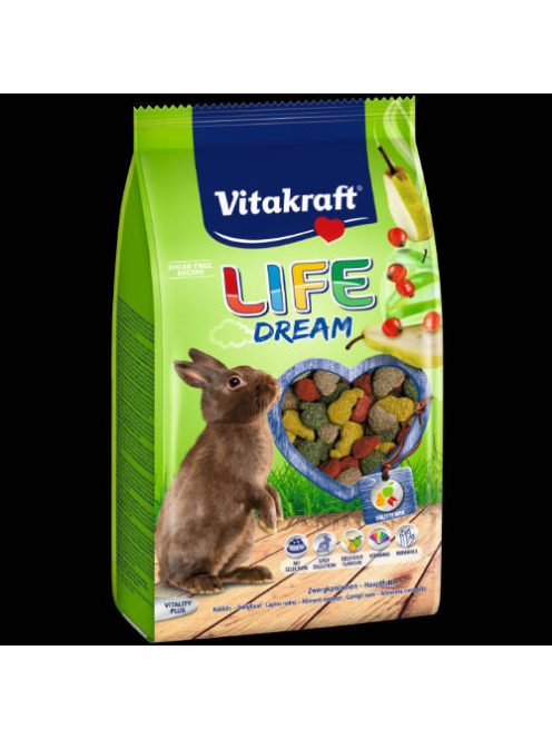 Vitakraft Life Dream (nyúl) - teljesértékű eledel (600g)