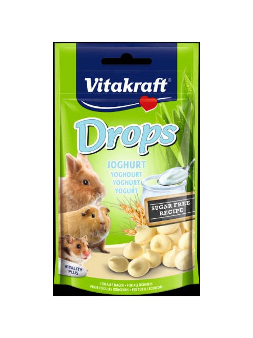 Vitakraft Drops (joghurt) - jutalomfalat rágcsálóknak (75g)
