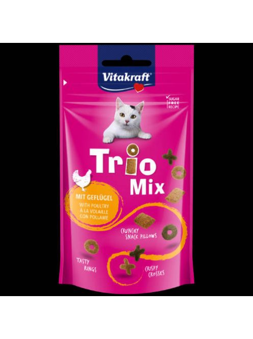 Vitakraft Trio Mix - jutalomfalat (baromfi) macskák részére (60g)