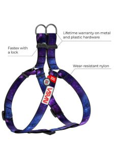   WAUDOG harness NASA21 - hám (QR kódos, NASA21 dizájn) kutyák részére (46-50cm) S2