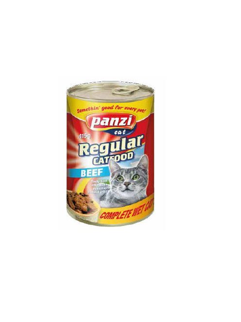 Panzi Regular Adult (marha) konzerv - Felnőtt macskák részére (415g)