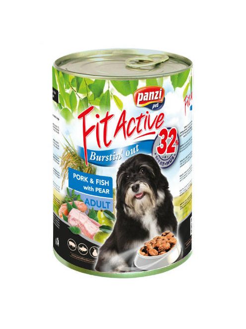 FitActive konzerv Adult - nedveseledel (sertés,hal) felnőtt kutyák részére (1240g)
