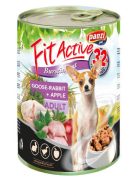 FitActive konzerv Adult - nedveseledel (liba,nyúl,alma) felnőtt kutyák részére (415g)