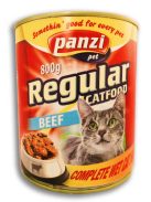 Panzi Regular Adult (marha) konzerv - Felnőtt macskák részére (800g)