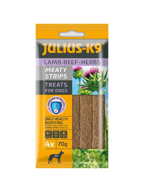 JULIUS K-9 Meaty Snacks jutalomfalat (bárány,gyógynövény) - kutyák részére (70g)