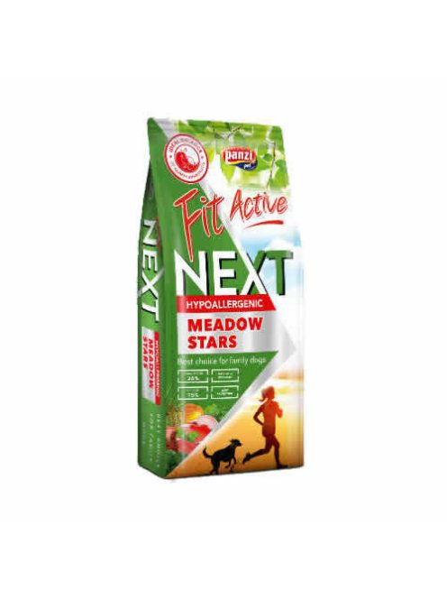 Panzi FitActive Next Meadow Stars Hypoallergenic Adult (nyúl,bárány,marha,rizs,alma) száraztáp - Ételallergiás, felnőtt kutyák részére (15kg)