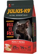 JULIUS K-9 12kg Adult Vital Essentials (marha,rizs) száraztáp - felnőtt kutyák részére