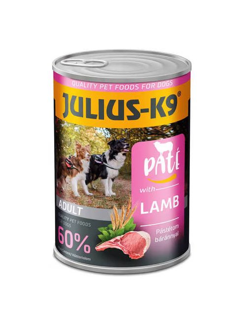 JULIUS - K9 paté lamb - nedveseledel (bárány) felnőtt kutyák részére (400g)