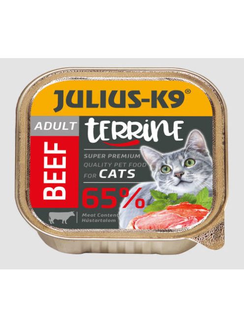 Julius-K9 Cat Terrine Adult Beef - nedveseledel (marha) felnőtt macskák részére (100g)