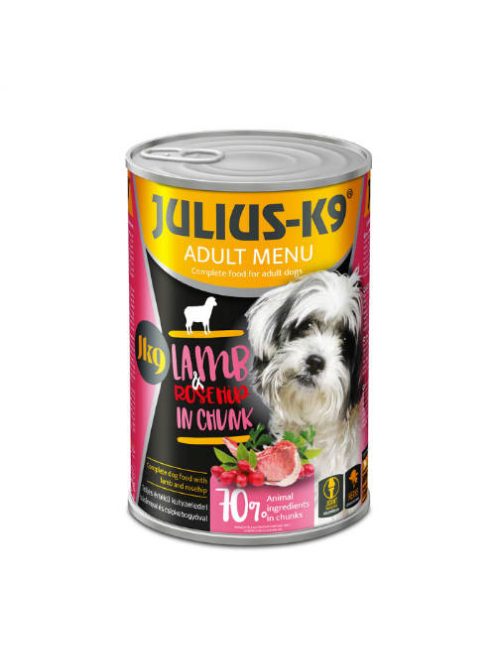 Julius-K9 konzerv Adult - nedveseledel (bárány,csipkebogyó) felnőtt kutyák részére (1240g)