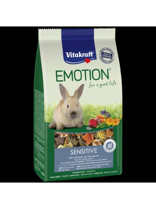 Vitakraft Emotion Sensitive All Ages Rabbit - Teljes értékű eledel (gabonamentes) törpenyulak részére (600g)
