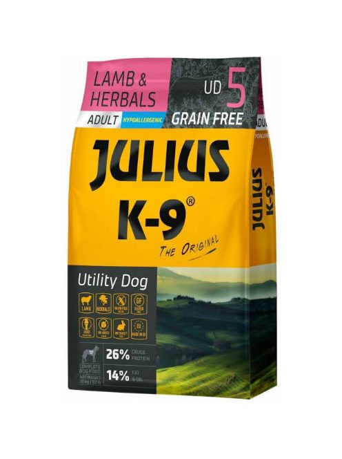 JULIUS K-9 3kg Adult Small Lamb & Herbals száraztáp kutyáknak (3kg)