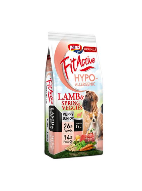 FitActive ORIGINALS 15kg PUPPY&JUNIOR HYPOALLERGENIC Lamb&Spring Veggies
