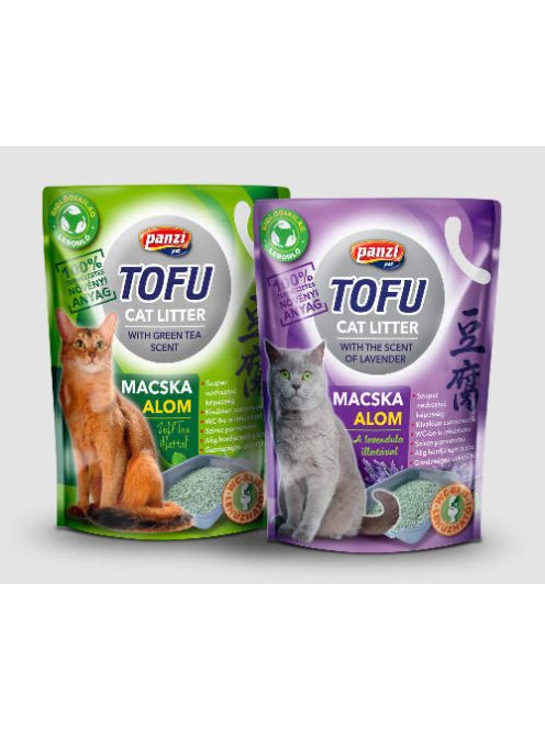 Panzi Tofu - nyövényi alapú, levendula illatú  macskaalom (2,5kg)