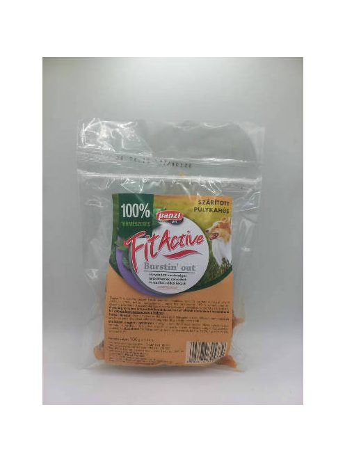 FitActive snack - jutalomfalat (szárított pulykahús) kutyák részére (10x100g)