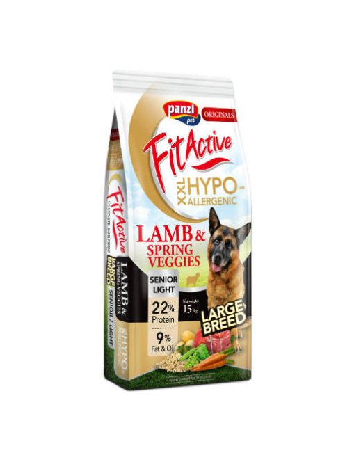 FitActive ORIGINALS 15kg SENIOR/LIGHT LARGE BREED HYPOALLERGENIC Lamb&Spring Veggies
