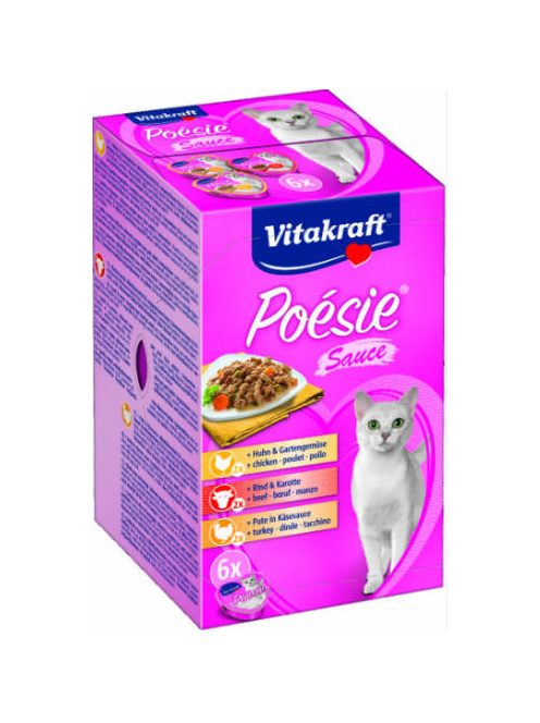 Vitakraft Poésie Création Finest Selecttion sauce - nedveseledel  macskák részére (6x85g)