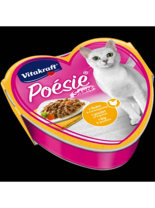 Vitakraft Poésie Sauce alutálkás - nedveseledel (csirke,kerti zöldség) macskák részére (85g)