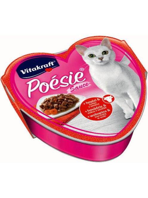 Vitakraft Poésie Sauce alutálkás - nedveseledel (marha,sárgarépa) macskák részére 85g