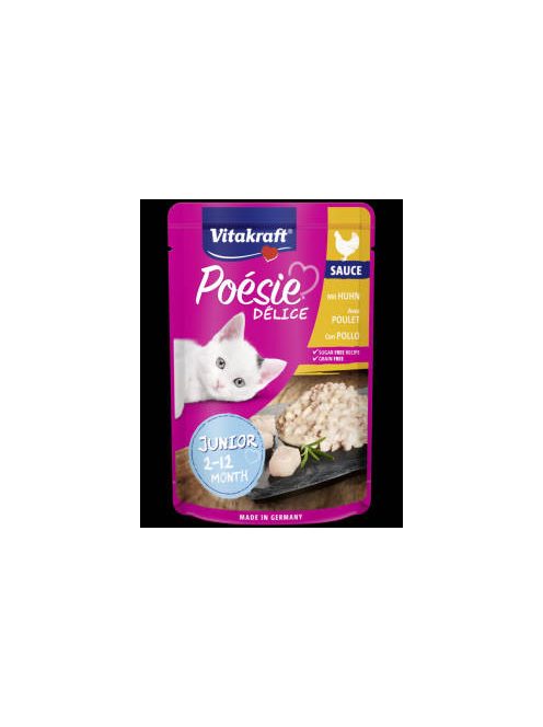 Vitakraft Junior Poésie Déli Sauce - nedvestáp (csirkemell) kölyök macskák részére (85g)