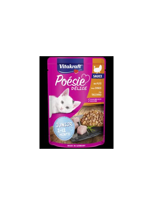 Vitakraft Junior Poésie Déli Sauce - nedvestáp (pulyka) kölyök macskák részére (85g)