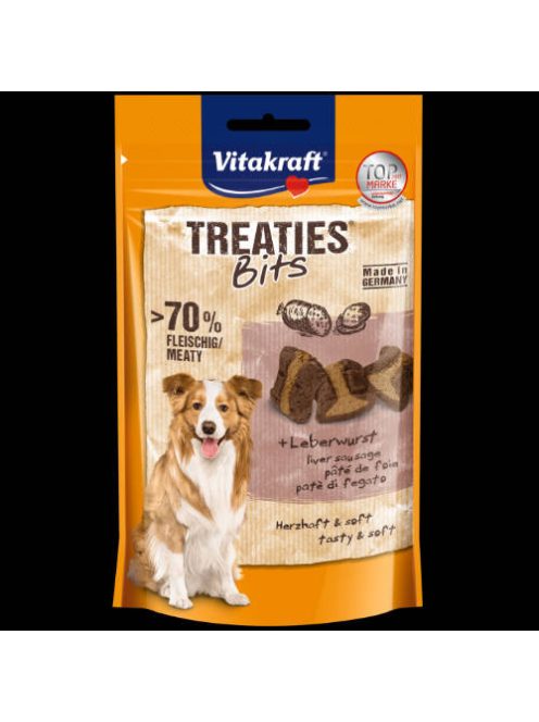 Vitakraft Treaties Bits - jutalomfalat (máj) kistestű kutyák részére (120g)