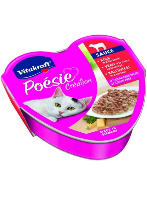 Vitakraft Poésie Sauce alutálkás - nedveseledel (borjú,sajtszósz) macskák részére 85g