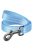 WAUDOG Re-cotton, Reflective Dog Leash (L-XXL) - póráz, újrahasznosított pamutból (világoskék, fényvisszaverő csíkkal) kutyák részére (25mm/150cm)