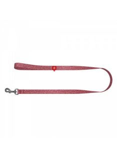   WAUDOG Re-cotton, Reflective Dog Leash (XXL) - póráz, újrahasznosított pamutból (piros, fényvisszaverő csíkkal) kutyák részére (25mm/150cm)
