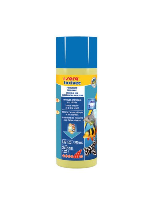 Sera Toxivec - vízelőkészítés és gondozás díszhalak részére (250ml)
