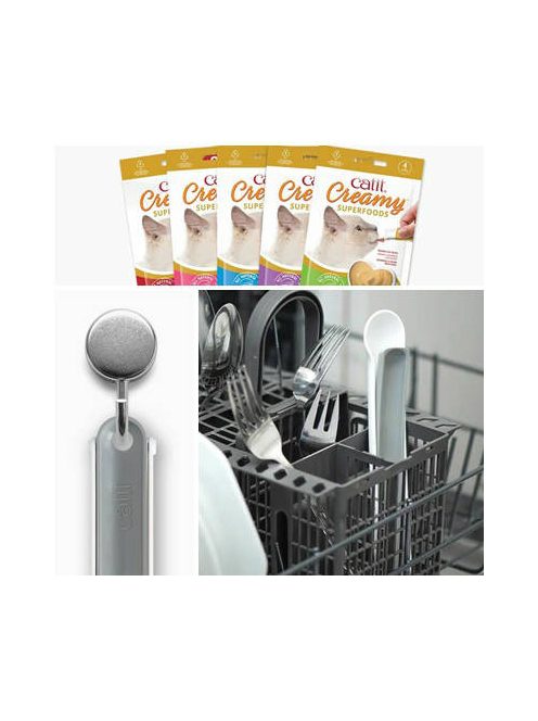 Catit Creamy - snack műanyag kanál macskák részére