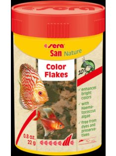   Sera San nature (színélékítő) - lemezes táplálék díszhalak számára (100ml)
