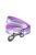 WAUDOG Nylon Reflective Dog Leash (M) - póráz (fényvisszaverős, lila) kutyák részére (122cm/20mm)
