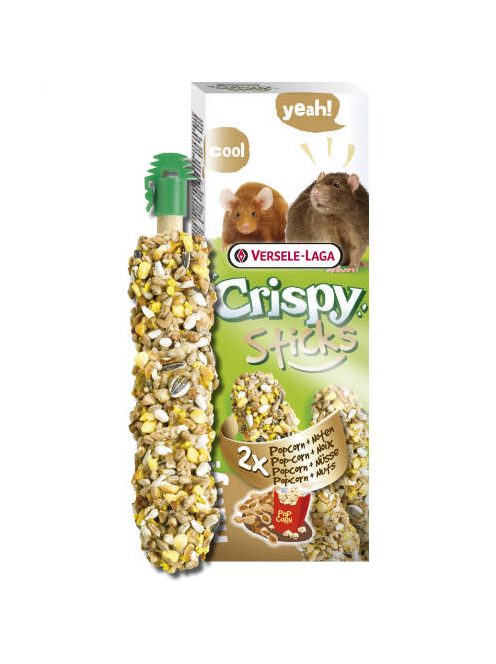 Versele-Laga Crispy Sticks Rats, Mouse Dupla rúd (popcorn,mogyoró) - kiegészítő eleség patkány és egér részére (110g)
