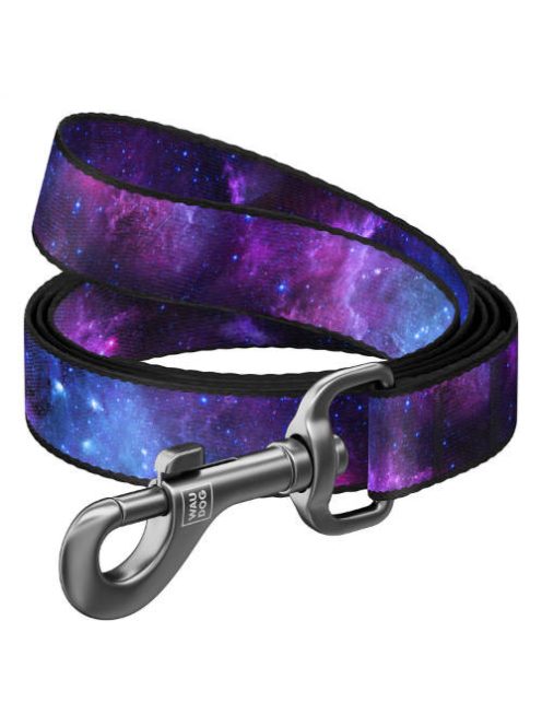 WAUDOG leashes NASA21 - póráz (QR kódos, NASA21 dizájn, müa.csatt) kutyák részére (122cm/25mm) S
