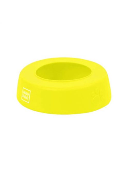 WAUDOG Silicone Bowl - kiömlés mentes, szilikon tál (sárga) utazáshoz, sétához kutyák részére (750ml)