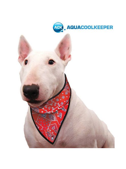 Aqua Coolkeeper hűtőkendő piros western XL (61-68cm)