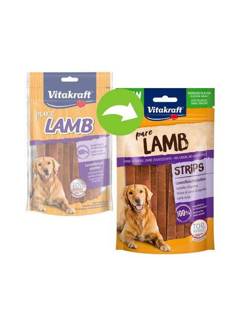 Vitakraft Pure Lamb Strips - jutalomfalat (bárány) kutyák részére (80g)