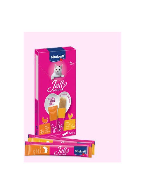 Vitakraft Cat Jelly Lovers - puha jutalomfalat (csirkehússal) macskák részére (6x15g)