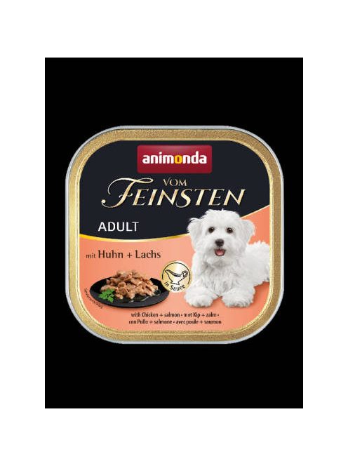 Animonda Vom Feinsten Adult (csirke,lazac mártásban) alutálkás - Felnőtt kutyák részére (150g)