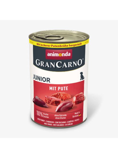 Animonda GranCarno with heart Junior (pulyka) nedves eledel - Kölyök kutyák részére (400g)