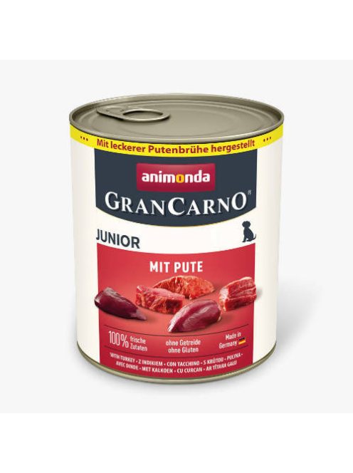 Animonda GranCarno with turkey Junior (pulykával) nedves eledel - kölyök kutyák részére (800g)