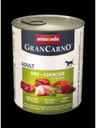 Animonda GranCarno Adult (nyúl,gyógynövény) konzerv - Felnőtt kutyák részére (800g)